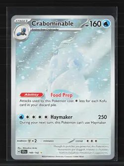 Pokemon 2024 Shrouded Fable Crabominable #149/142 - Image 1