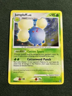Jumpluff 11/132 Secret Wonders Holo Rare Pokemon Card LP HOLO BLEED - Image 3