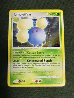 Jumpluff 11/132 Secret Wonders Holo Rare Pokemon Card LP HOLO BLEED - Image 4