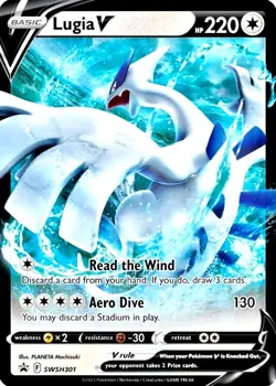 Lugia V SWSH301 NM Holofoil Promo Rare Pokemon Card - Image 1