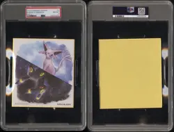Umbreon Espeon Pokemon Center Card Japanese Shikishi Art Board Nintendo PSA 8 - Image 3