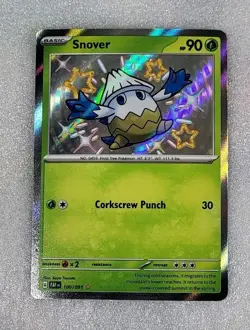 Snover 100/091 NM/M SV Paldean Fates PAF EN Shiny Pokemon TCG - Image 1