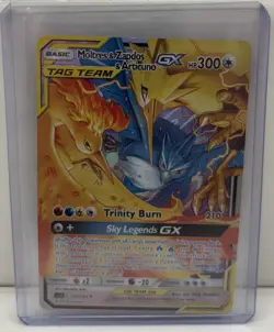 Moltres & Zapdos & Articuno GX 44/68 Hidden Fates Holo Ultra Rare Pokemon TCG - Image 1