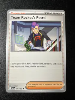 Team Rocket’s Petrel 176/182 Uncommon Regular - Pokemon Destined Rivals NM - Image 1