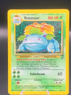 Pokemon 2000 Base Set 2 Venusaur Unlimited Holo Rare #18/130 - HP - Image 1