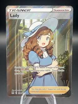 Pokemon TCG Lady Trainer Lost Origins Full Art #193/196 - Image 1