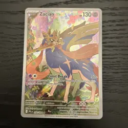 Zacian Illustration Rare 100/094 Pokemon Phantasmal Flames - Image 1