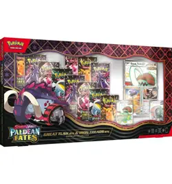 Pokemon TCG Paldean Fates Great Tusk & Iron ex Premium Collection Box Lot Of 5 - Image 1