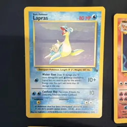 Pokemon Holo Rare Lot Lapras Ninetales Kangaskhan Vaporeon Machamp 1999 WOTC… - Image 2