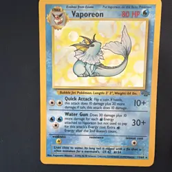 Pokemon Holo Rare Lot Lapras Ninetales Kangaskhan Vaporeon Machamp 1999 WOTC… - Image 5
