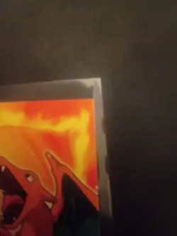 1999 TOPPS POKEMON #06 CHARIZARD EVOLUTION EMBOSSED DIE CUT Black Logo - Image 4