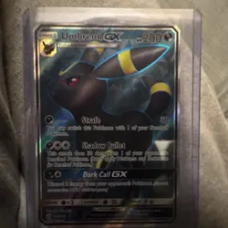 Pokemon Umbreon GX Full Art Holo Ultra Rare SM Base Set 142/149 Card - Image 1