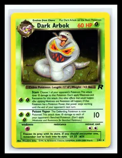 💥 DARK ARBOK HOLO RARE # 2/82 | TEAM ROCKET SET | Pokemon 2000 TCG Vintage - Image 1