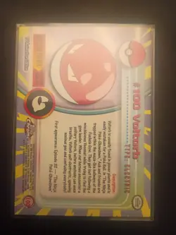 Topps Chrome Pokemon Voltorb #100 2000 - Image 5