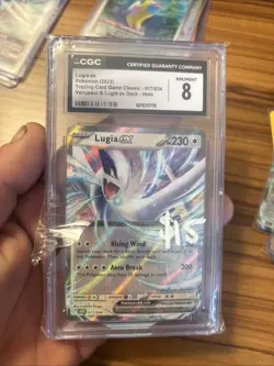 Lugia ex Pokemon (2023) 017/034 CGC 8 - Image 1