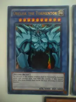 Yu-Gi-Oh! Obelisk the Tormentor YGLD-ENGO2 & LC01-EN001 & EGO1-EN001 Ultra Rare - Image 1