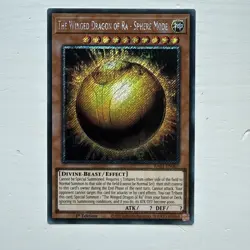 Yugioh The Winged Dragon Of Ra - Sphere Mode RA01-EN007 1st Edition Platinum - Image 1