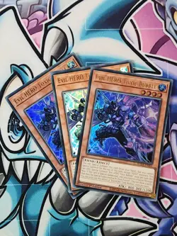 YUGIOH X3 SUDA-EN001 Evil HERO Toxic Bubble Ultra Rare 1ST EDITION PLAYSET - Image 1