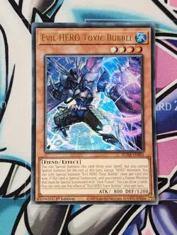 YUGIOH X3 SUDA-EN001 Evil HERO Toxic Bubble Ultra Rare 1ST EDITION PLAYSET - Image 4