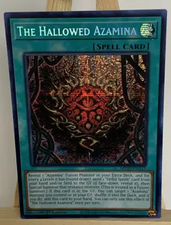 Yu-Gi-Oh! The Hallowed Azamina Prismatic Secret Rare 1st Edition MP25 - Image 2