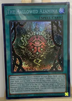 Yu-Gi-Oh! The Hallowed Azamina Prismatic Secret Rare 1st Edition MP25 - Image 4