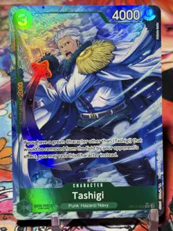 TASHIGI - One Piece TCG OP10-032 - AA SR Alt Art Super Rare - Royal Blood - Image 1