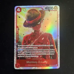 One Piece - Monkey.D.Luffy OP12-015 SR Legacy of the Master Foil NM - Image 1