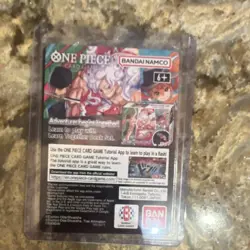 Bandai Namco One Piece CCG Monkey.D.Luffy US Voyage Promo Full Art Holo Card - Image 4