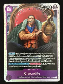 Crocodile (OP04-060) - Kingdoms of Intrigue (OP04) - One Piece Card Game - Image 1