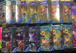 Disney Lorcana TCG: Starter Deck Floodborn/Inklands/Azurite - Lot of 13 (Sealed) - Image 1