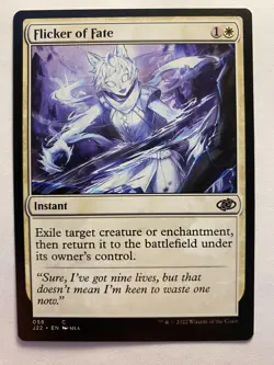 Flicker of Fate MTG Jumpstart 2022 NM Card Commander Magic Anime X1 Single - Image 1