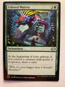 Colossal Majesty MTG Jumpstart 2022 NM Card Commander Magic Anime X1 Single - Image 1