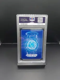 2021 Digimon Card Game Great Legend VictoryGreymon BT4-019 Alt Art PSA 9 - Image 2