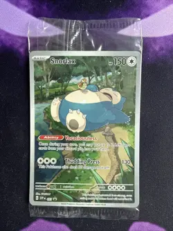Snorlax SVP EN 051 Black Star Promo Scarlet & Violet Pokemon 151 Card - SEALED - Image 1