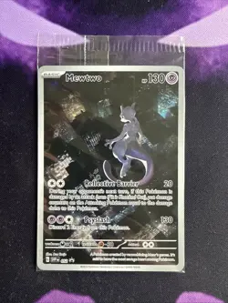 MEWTWO SVP 052 Scarlet Violet 151 Promo Illustration Rare Pokemon Card SEALED - Image 1