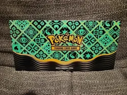 Pokemon 3 Card Magnetic Acrylic Display Case GREEN - Image 2