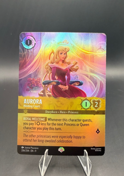 Disney Lorcana Aurora Holding Court Epic Card – Sleeping Beauty – NM - Image 1