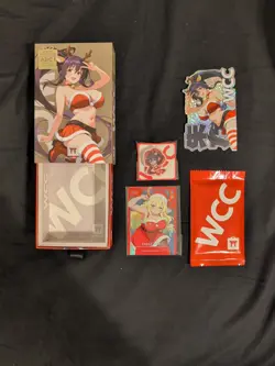Official Otaku Box WCC Arc 1 December Sealed 10 Waifu Card Booster Set + Promo - Image 2