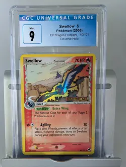 CGC 9 Swellow EX Dragon Frontiers 40/101 Reverse Holo STAMPED Pokemon Card - Image 1