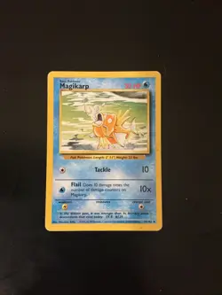 Pokemon TCG Base Set Unlimited Magikarp Card 35/102 WotC 1999 - Image 1