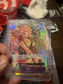 One Piece CCG Nami OP01-016 Holo Character Card 2000 Attack - Image 1