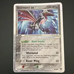 Pokemon Skarmory ex EX Holo 100 HP Power Keepers 98/108 Card - Image 1
