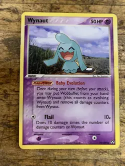 Pokemon EX Power Keepers Common Card - Wynaunt 70/108 - Image 1
