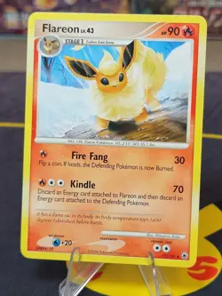 Flareon 19/100 Non Holo Rare Majestic Dawn Pokemon Card - Image 1