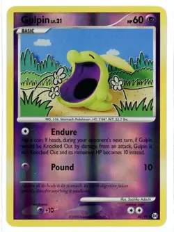 Gulpin Reverse Holo 40/99 Arceus Pokemon Card - Image 1