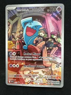 Team Rocket's Wobbuffet 203 Sv: Scarlet & Violet Promo Cards Holo - Image 1