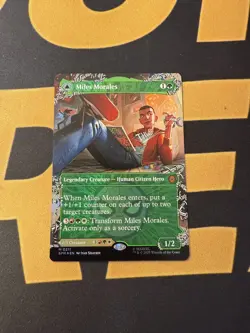 MTG - NM - Miles Morales (0211) (Borderless) Marvel's Spider-Man Foil - Image 1