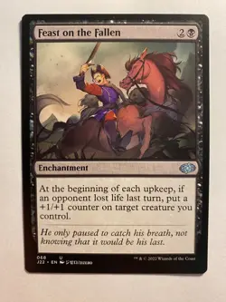 Feast on the Fallen MTG Jumpstart 2022 NM Card Commander Magic Anime X1 Black - Image 3