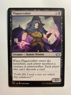 Plaguecrafter MTG Jumpstart 2022 NM Card Commander Magic Anime X1 Black Single - Image 1