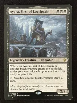 1x MTG Ayara, First of Locthwain - Throne of Eldraine (ELD) #75 - Magic - Image 1